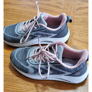 Autper Sneakers Women’s Size 7.5 Gray & Pink | Lightweight Casual Athletic Shoes
